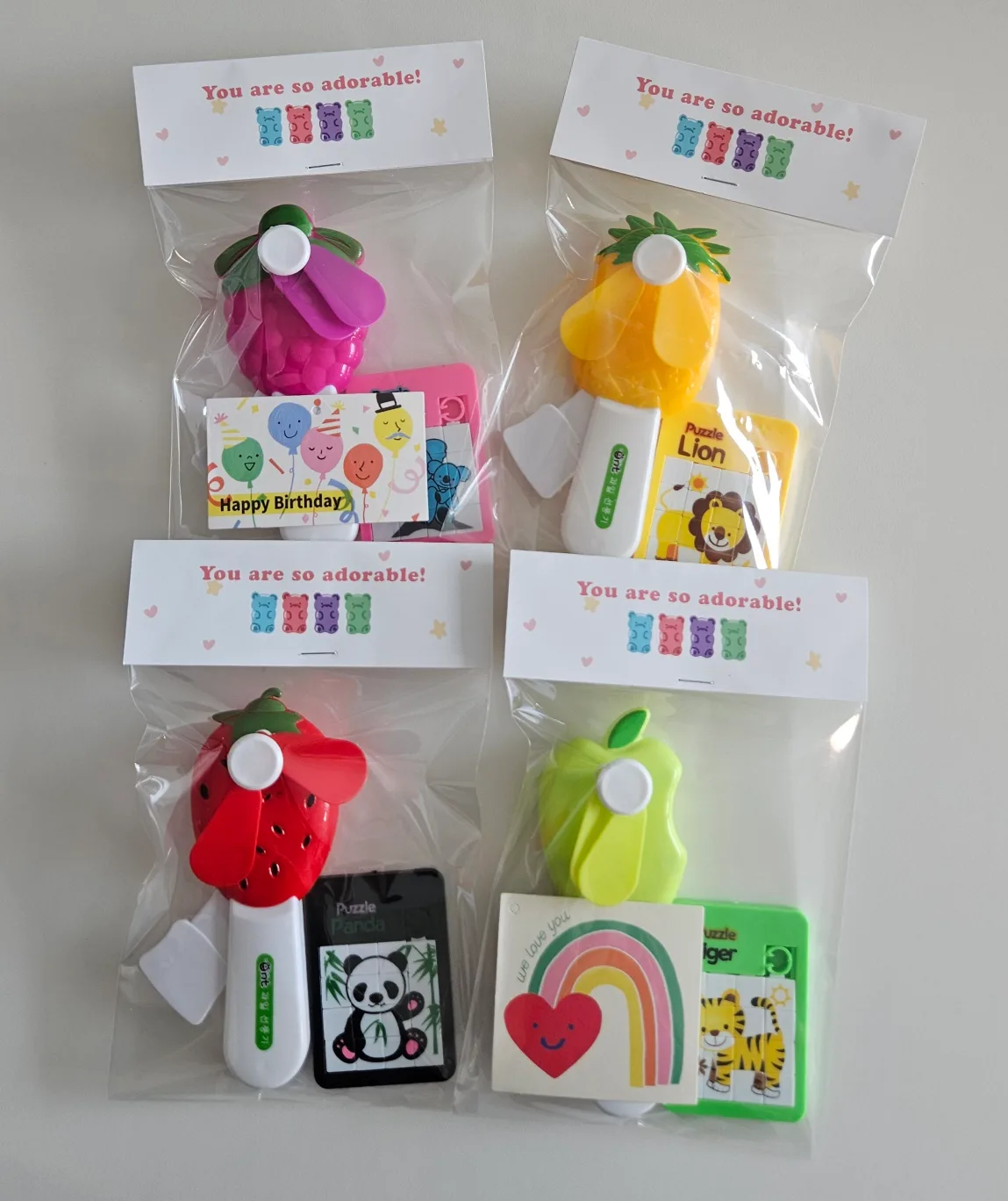유아 수동 손선풍기& 퍼즐 여름답례품 생일답례품