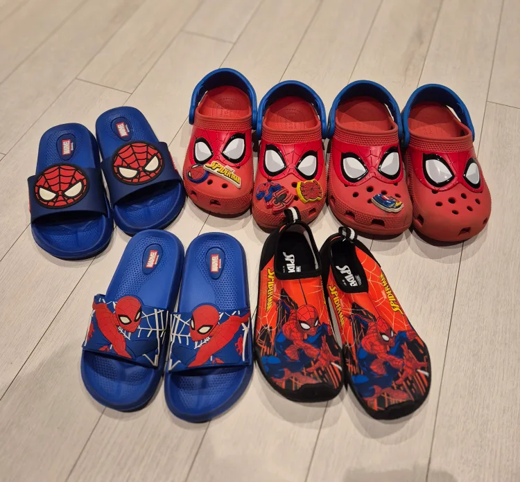 스파이더맨 남자 아동 신발 5켤레(180-190) 일괄