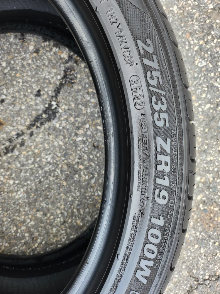 금호 오페라골드 275 35 19 중고 2개