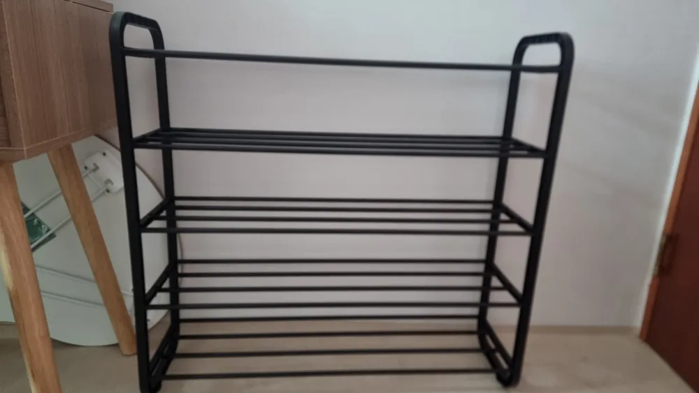 블랙 플라스틱 신발 정리대