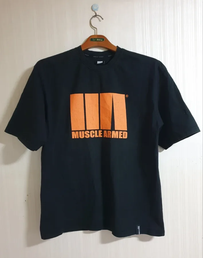 머슬암드 티셔츠 블랙 2XL 중고