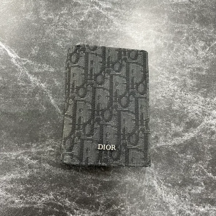 디올 오블리크 오거나이저 카드지갑 블랙