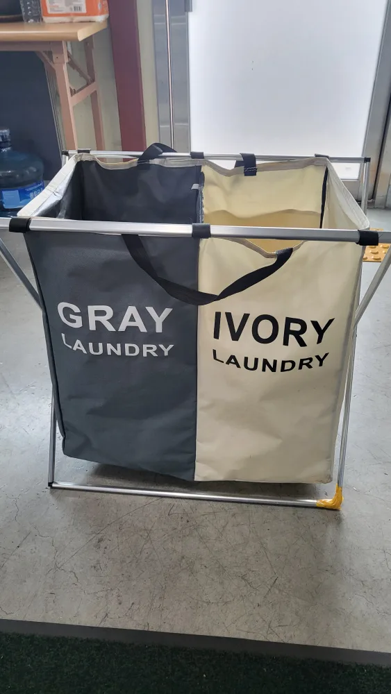 2칸 분리수거함 GRAY IVORY