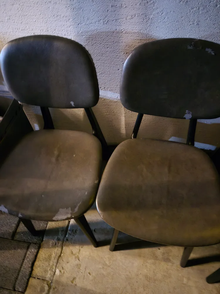중고 의자 6개