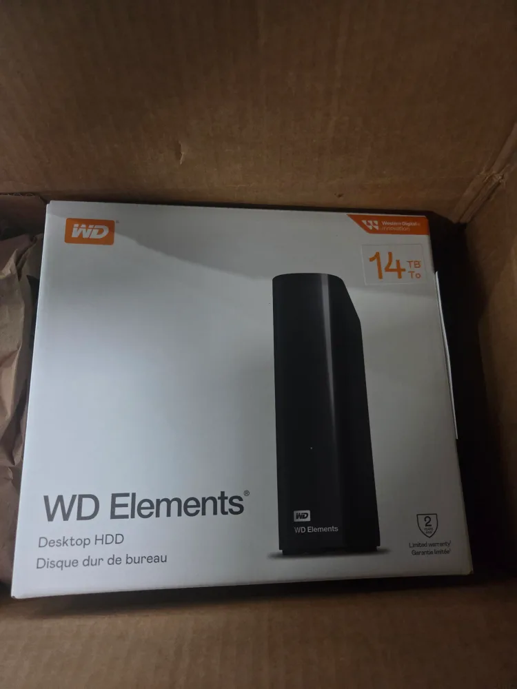 WD Elements 14TB 외장하드(미개봉)