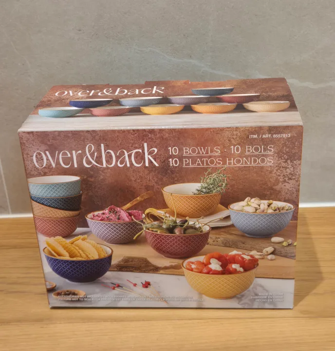 over&back 볼(밥공기) 10개 (새상품)