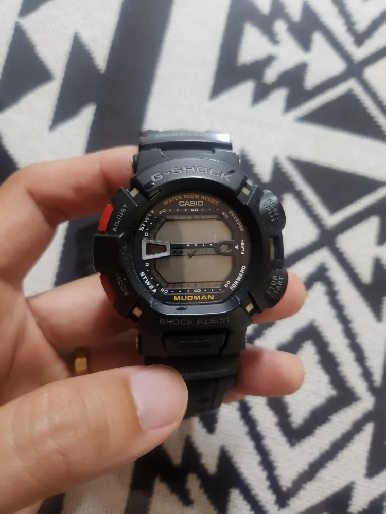 지샥 머드맨 g-9000 중고 배터리 방전