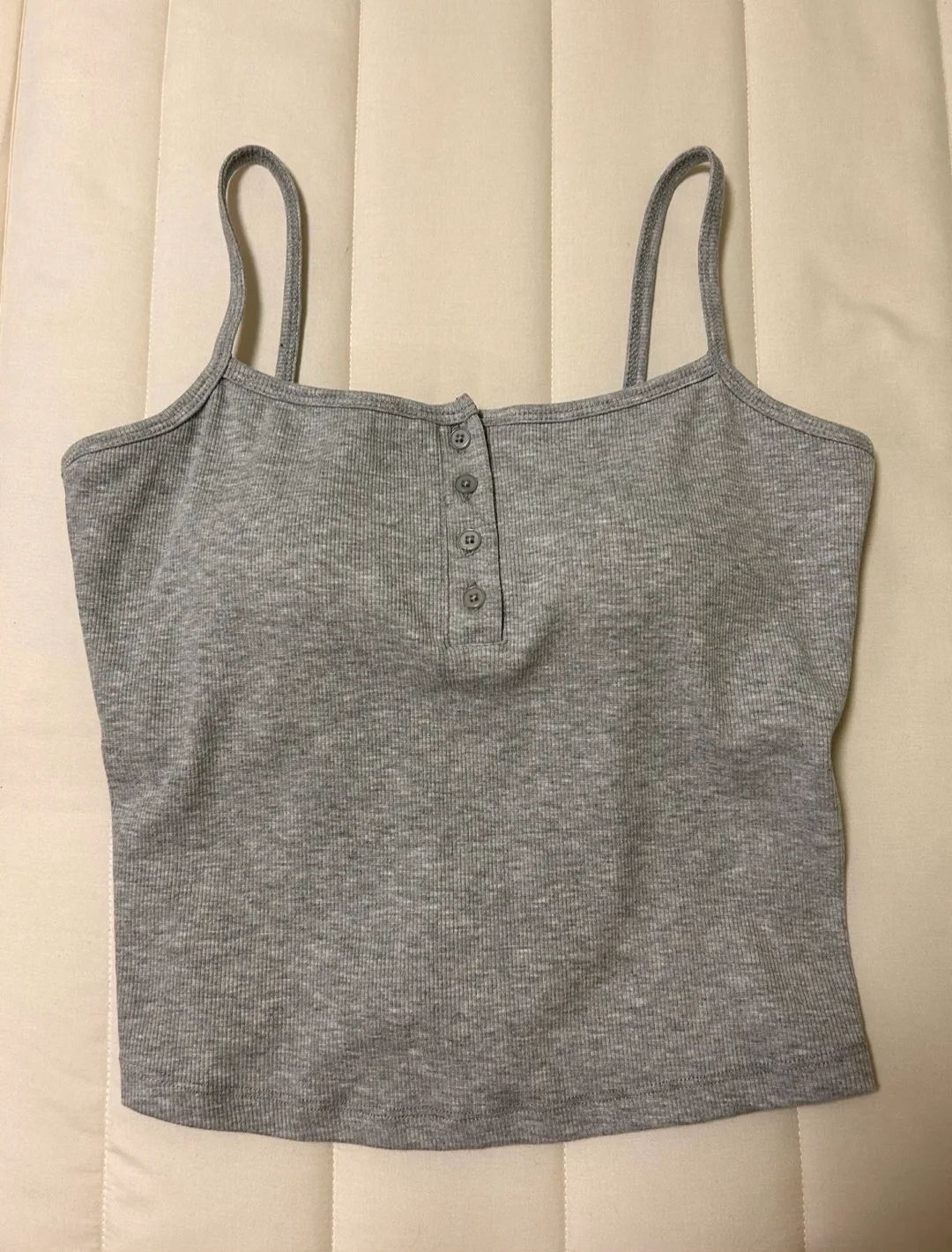 MIXXO 회색 골지 나시 M