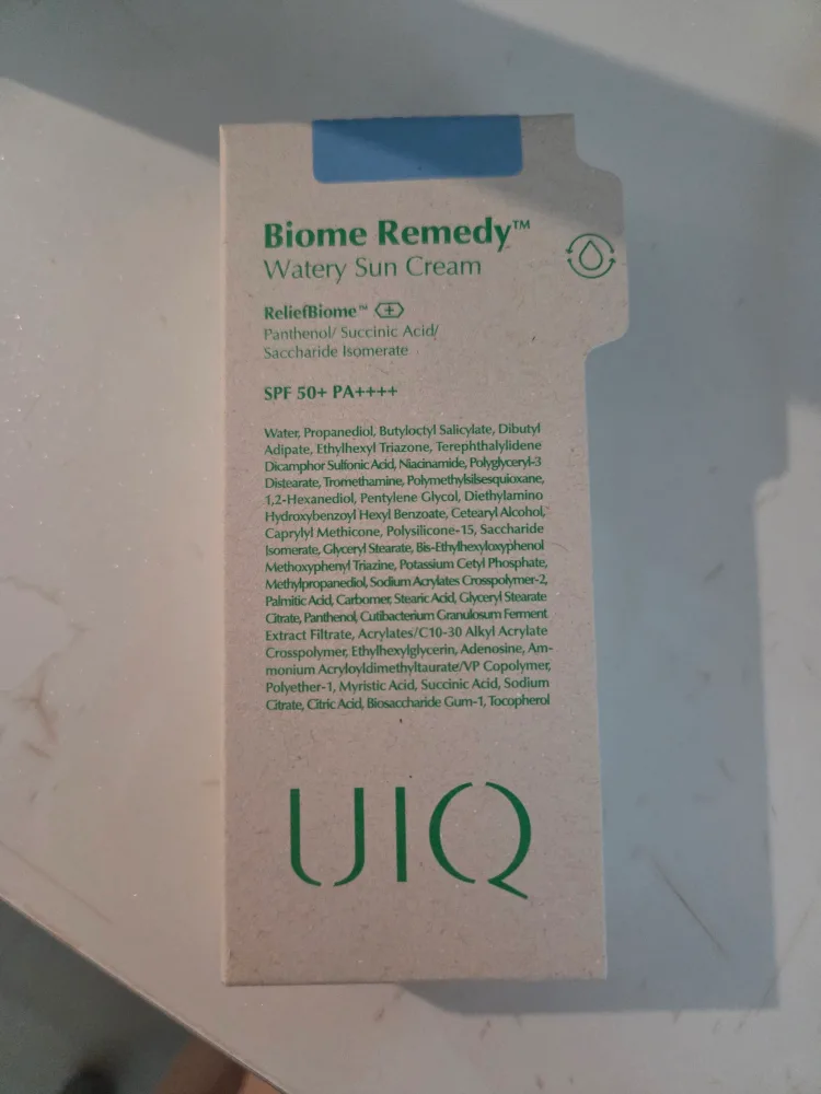 UIQ 바이옴 레메디 워터리 선크림 새상품
