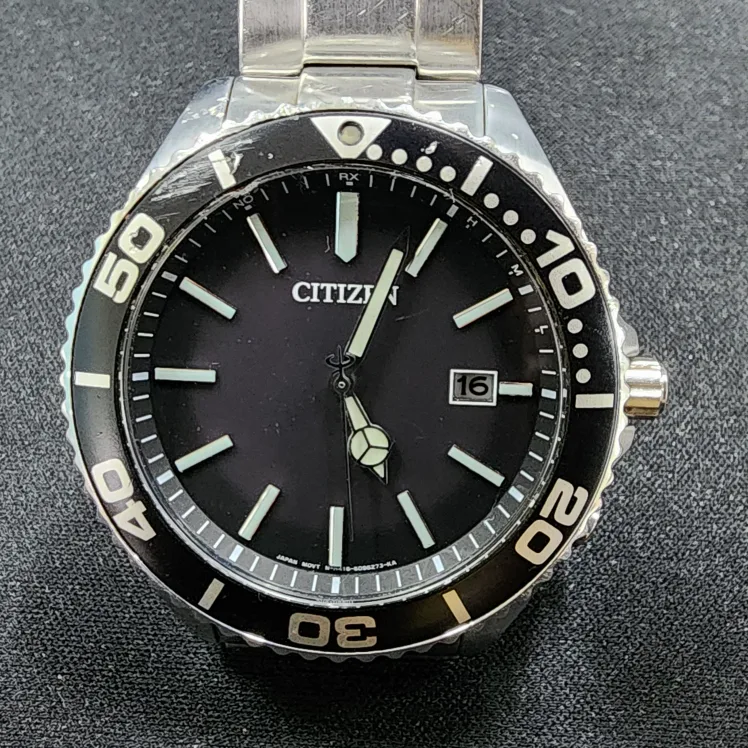 시티즌 에코드라이브 다이버 메탈 전파시계