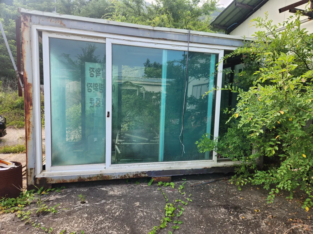 중고 컨테이너(사면 미닫이 문 설치)