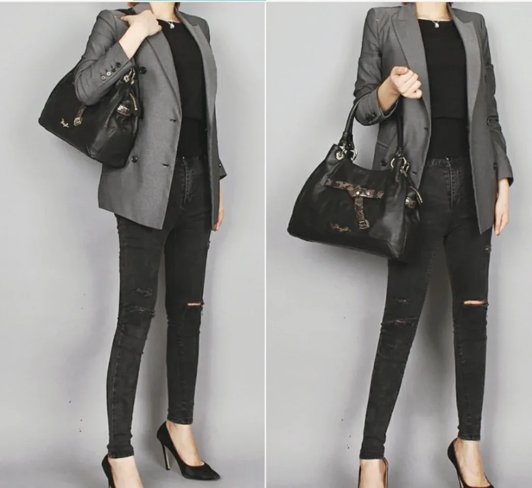 브루말리노 양가죽가죽 숄더백