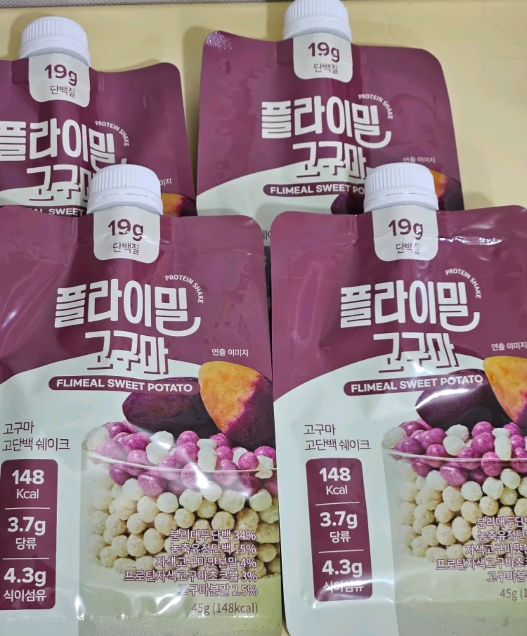 플라이밀 고구마 단백질 쉐이크 4봉지