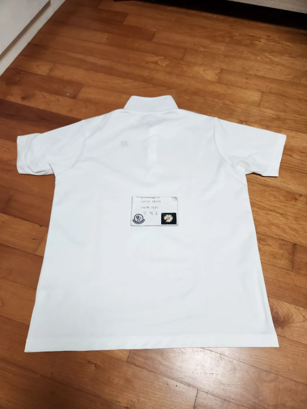 브릿지스톤 반팔카라티 화이트 L