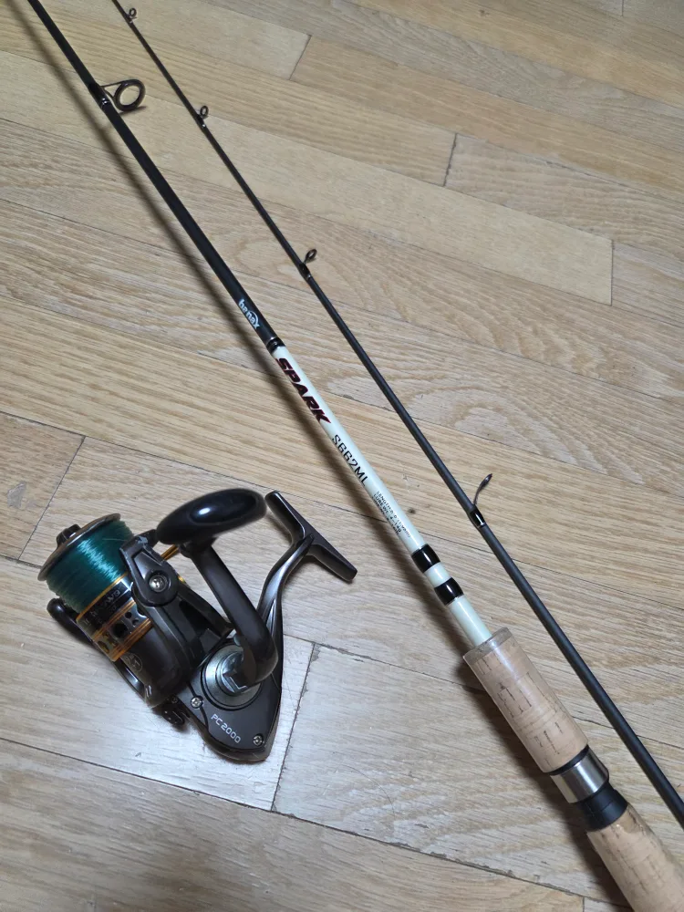 배스 낚시대 ML 새상품 , 2000번 릴 중고품