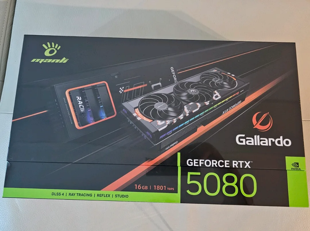 (미개봉) 만리 지포스 RTX 5080 Gallardo OC D7 16GB 대원씨티에스