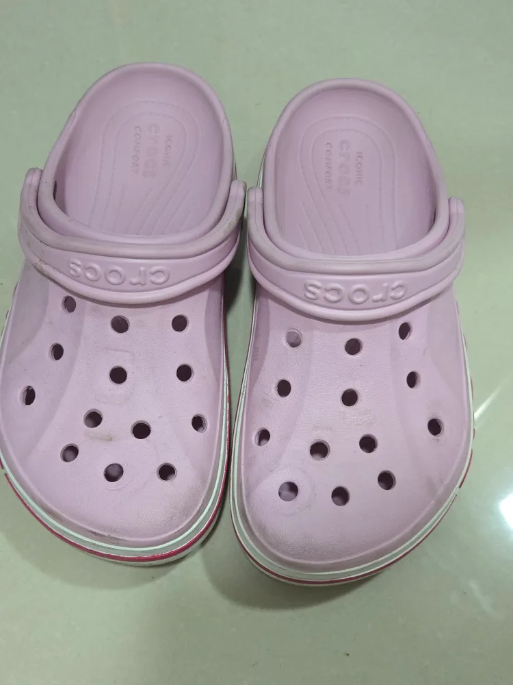 정품 크록스 바야밴드 핑크