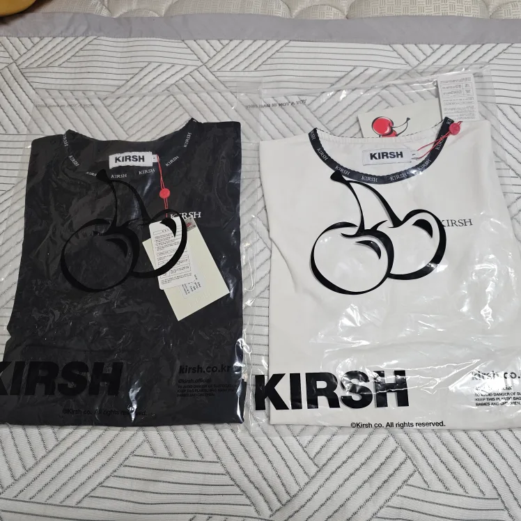 키르시 크롭 반팔 티셔츠 새상품