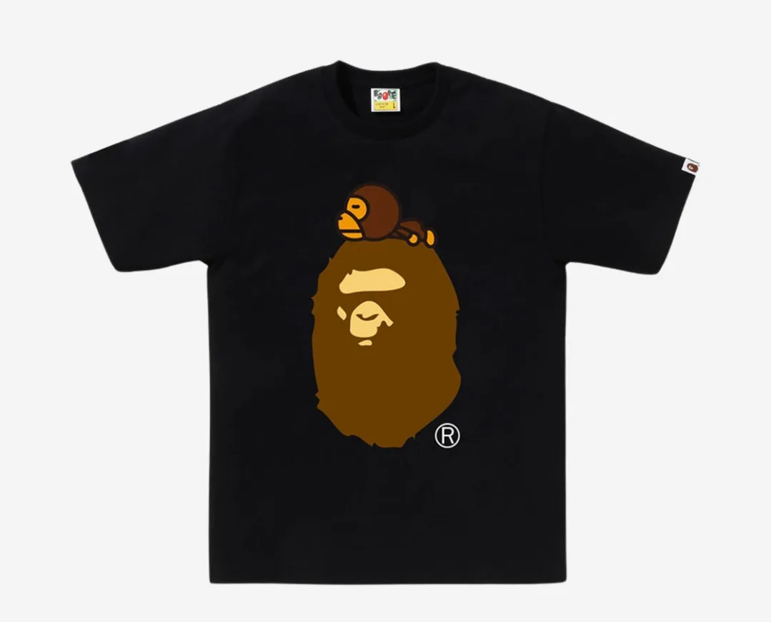 [새상품] 2XL 베이프 마일로 온 빅 에이프 티셔츠 블랙