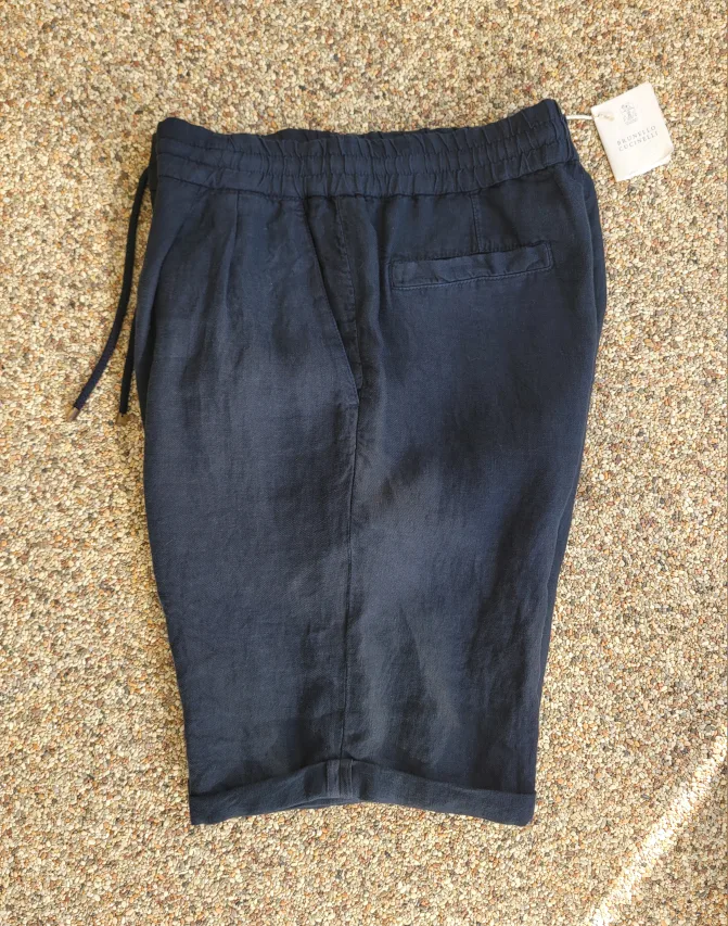 브루넬로 쿠치넬리 린넨 롤업 숏 팬츠 반바지