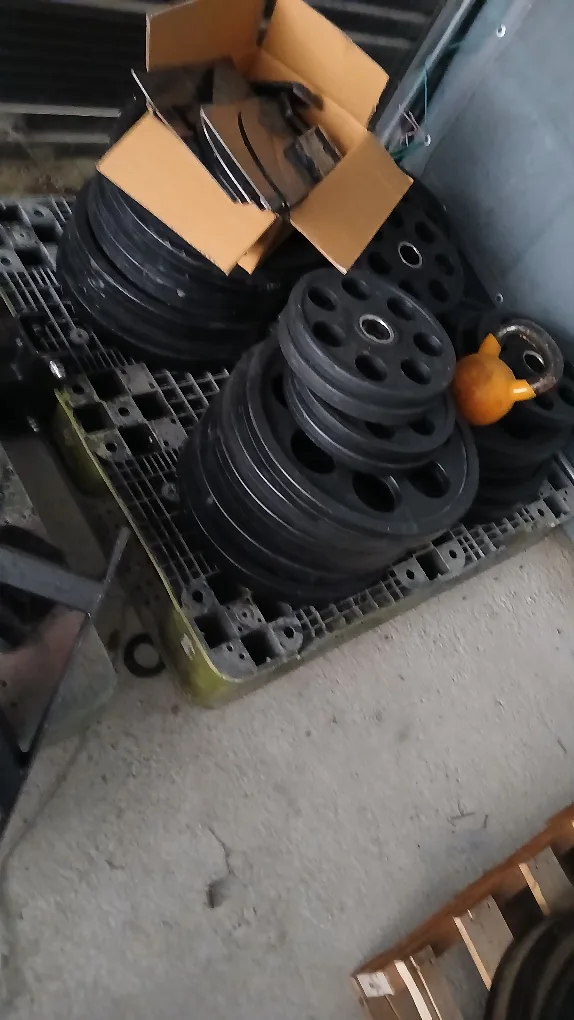 중고덤벨 원판 고정식바벨 팝니다