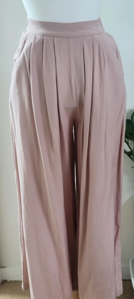 여성 핀턱 와이드 팬츠