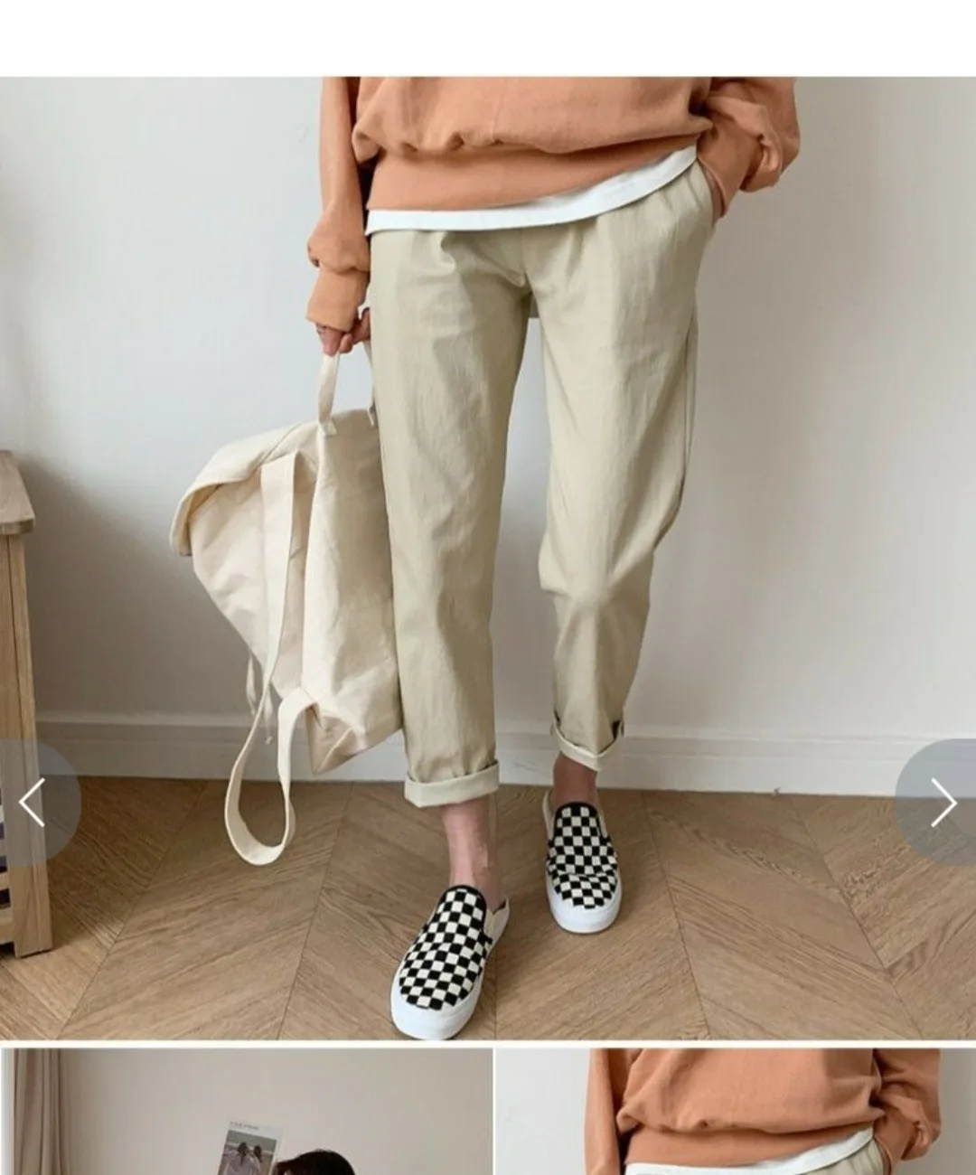 면 100 린넨라이크 시원한 여름 밴딩 팬츠