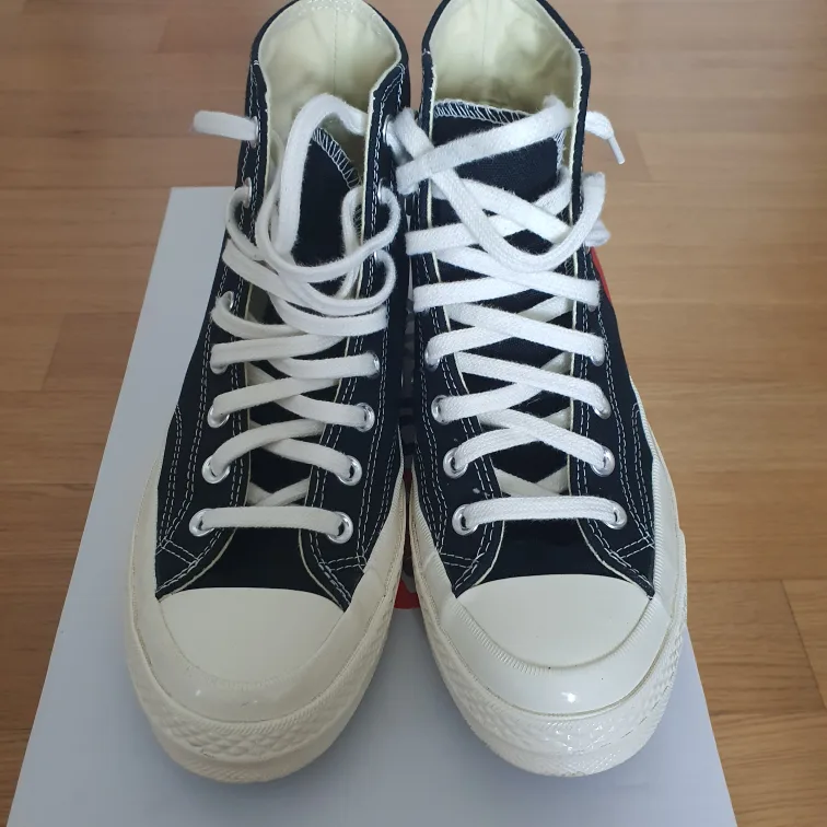 중고)꼼데 컨버스 척70 하이 블랙 270 판매합니다~