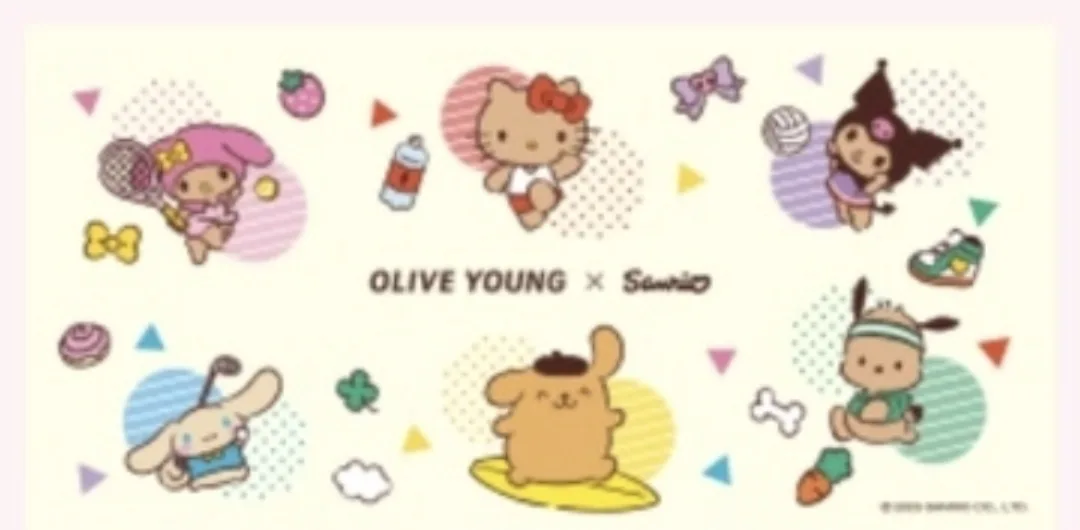 산리오 비치타올 ×올리브영 새상품 반택비포함