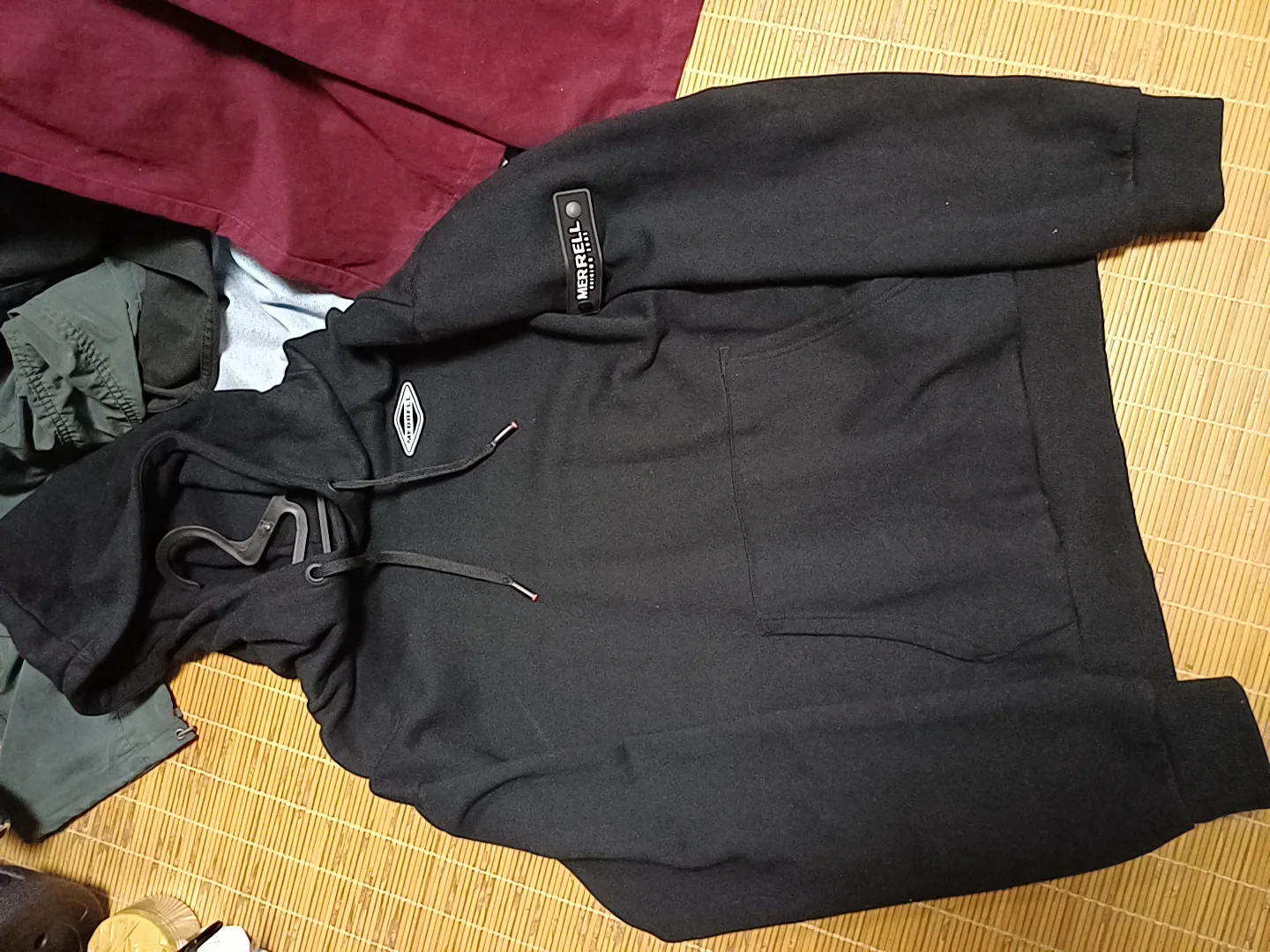 머렐 검정 후드티 105 기모