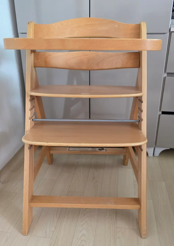 원목 아기 식탁 의자