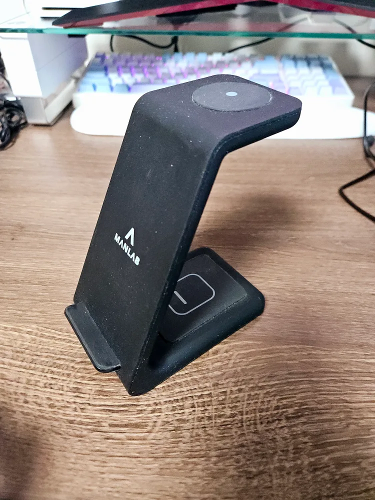 [중고] MANLAB 3in1 무선 충전기