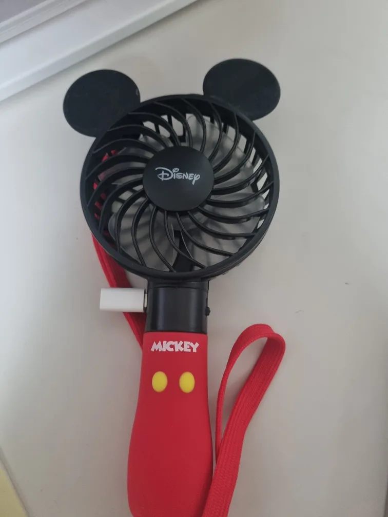 미키마우스 휴대용 선풍기 세트