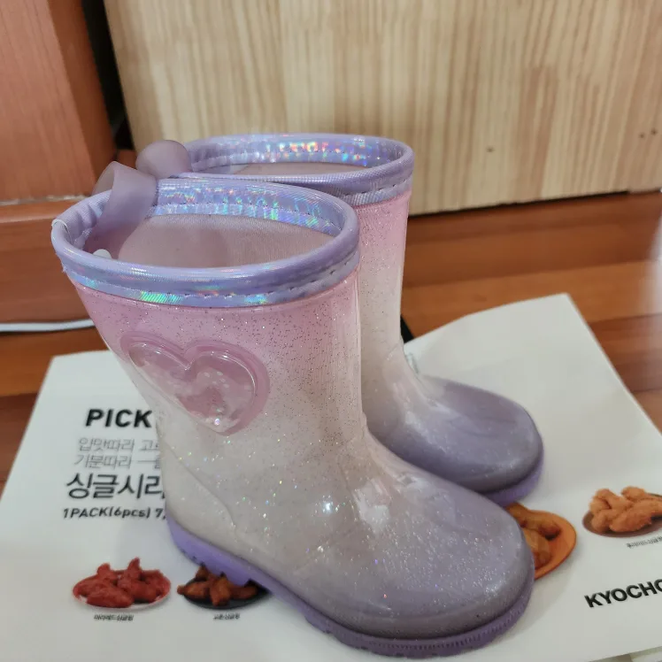 슈펜 키즈 하트 레인부츠 150