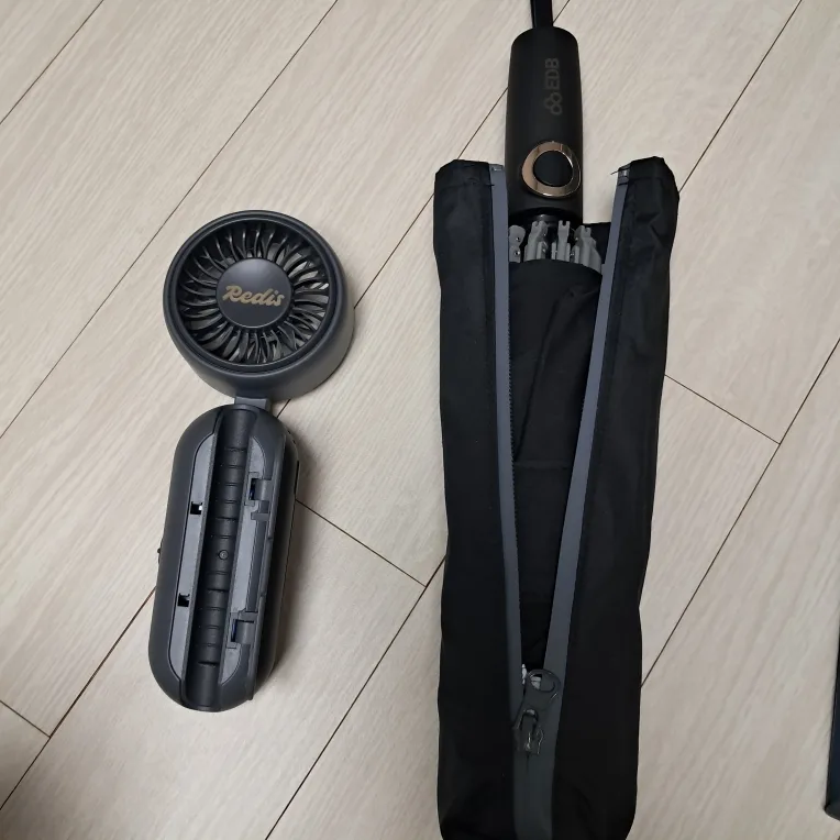 EDB 우산+핸디 선풍기 새상품 세트