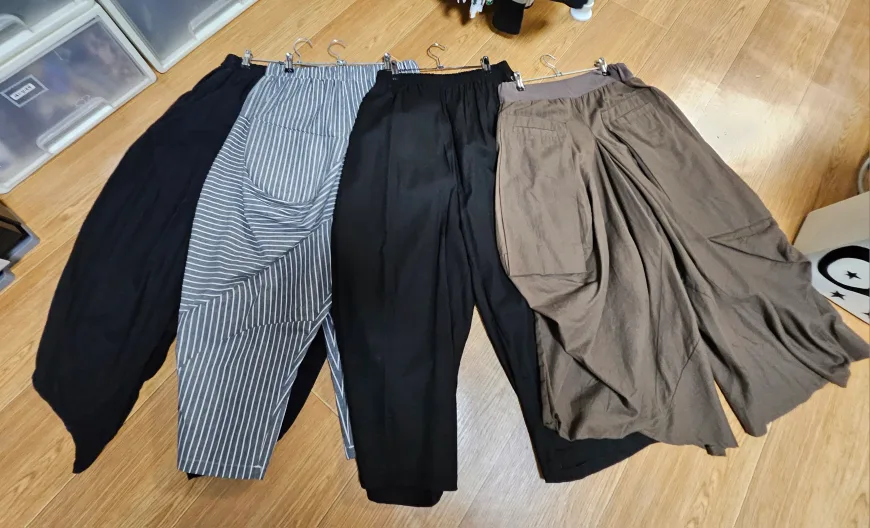 배기 여성 바지 모음