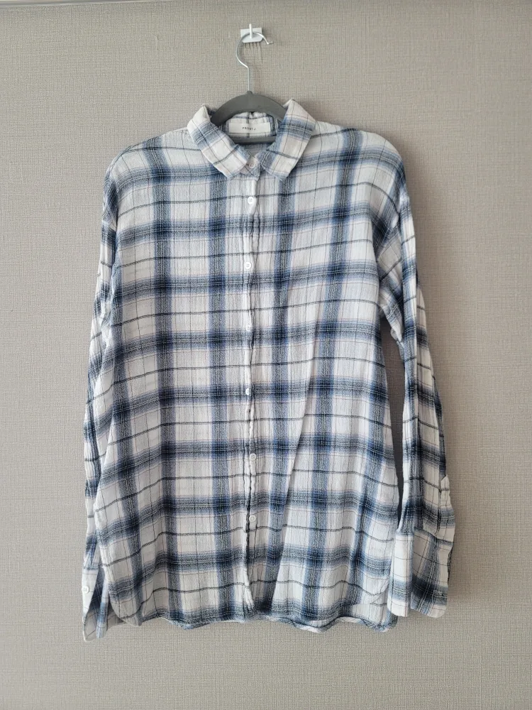 프로스트제이 여성 린넨 체크남방 free