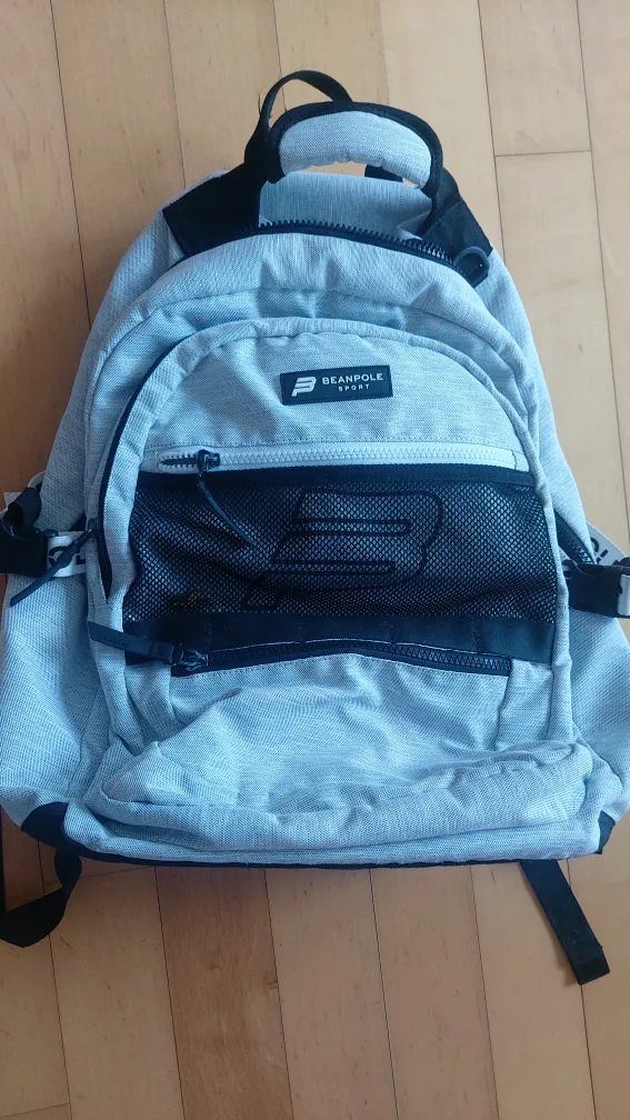 빈폴 그레이 중고등 책가방 백팩