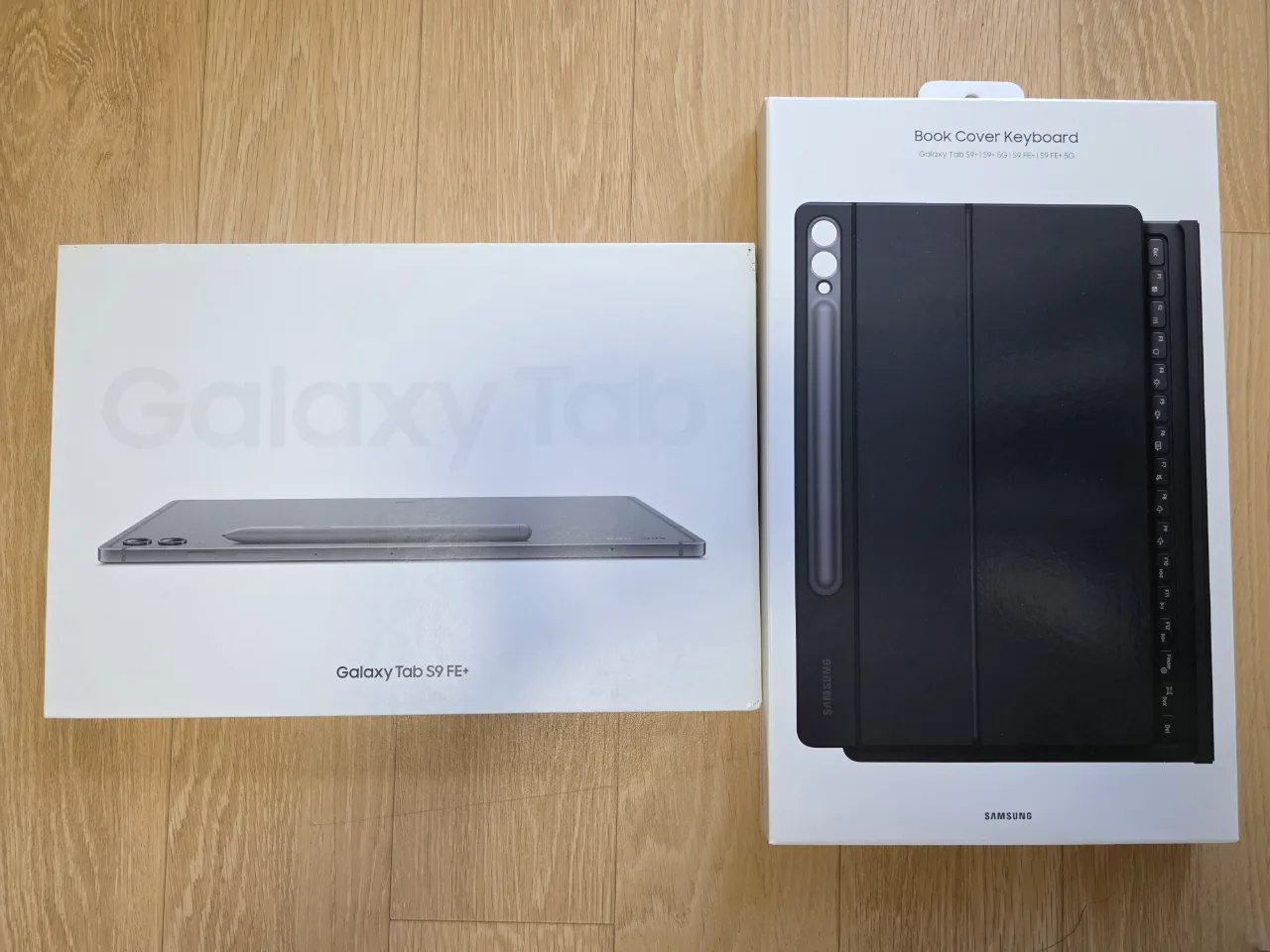 갤럭시탭 s9fe플러스, 정품 키보드 북커버 박스셋