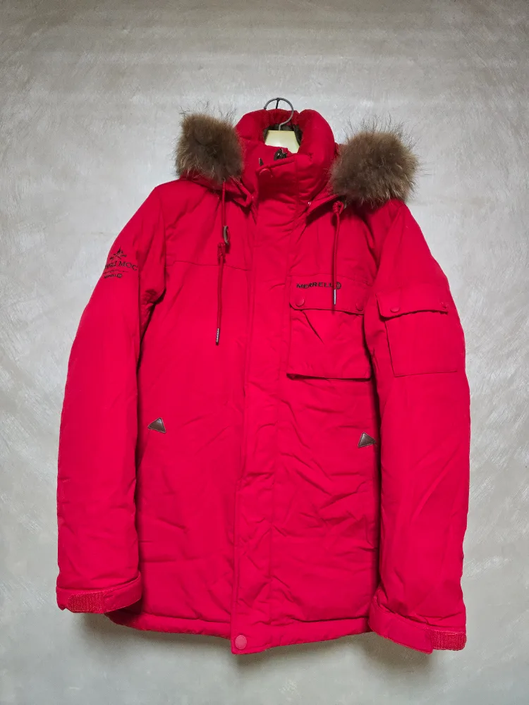 메렐 빨간색 패딩