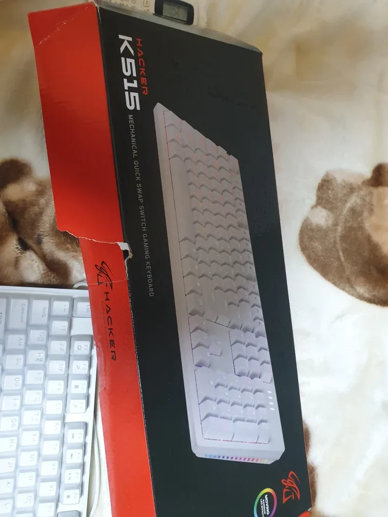 Hacker K515 기계식 키보드 지클리커 마우스키보드세트팝니다