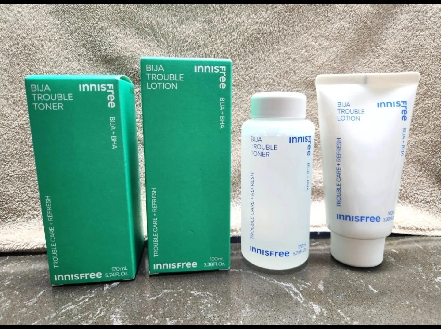 ( 28년까지 최신제품 ) 이니스프리 트러블비자  본품 스킨+로션 세트 (중고딩 성인 트러블 민감성피부 강추)