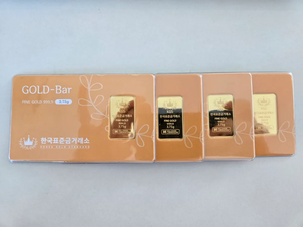 한국표준금거래소 골드바 3.75g 2개