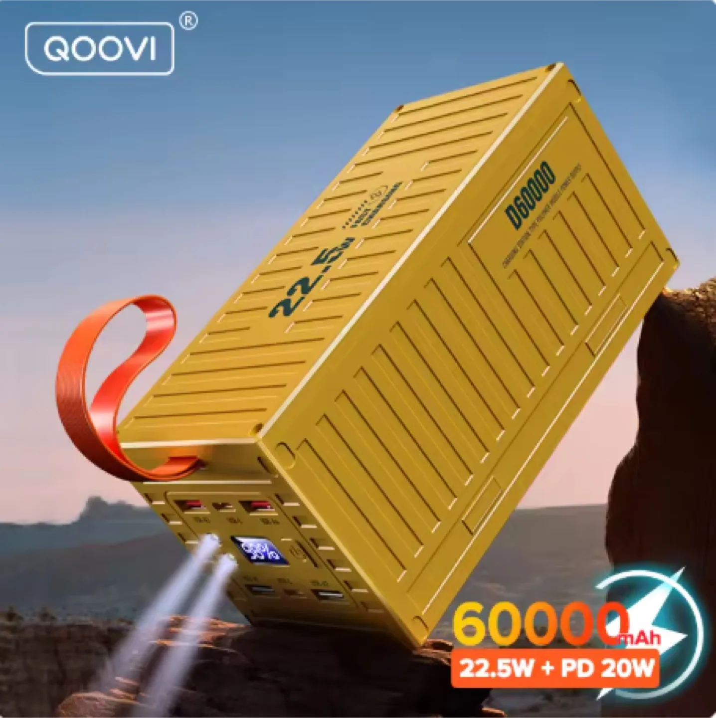 QOOVI 대용량 보조배터리 60000mAh 캠핑용