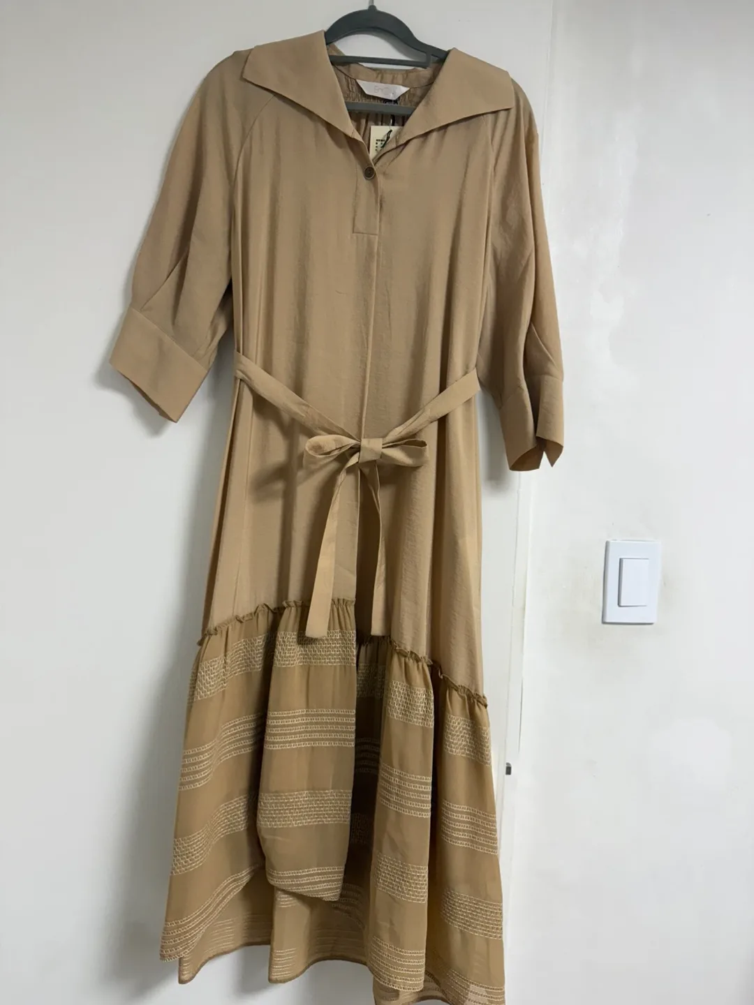 새상품) EnC 베이지 롱 원피스 66