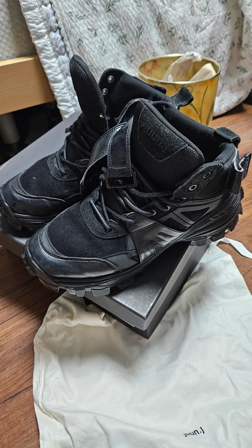 준지 오버솔 러버솔 스니커즈 정품 신발 풀박스