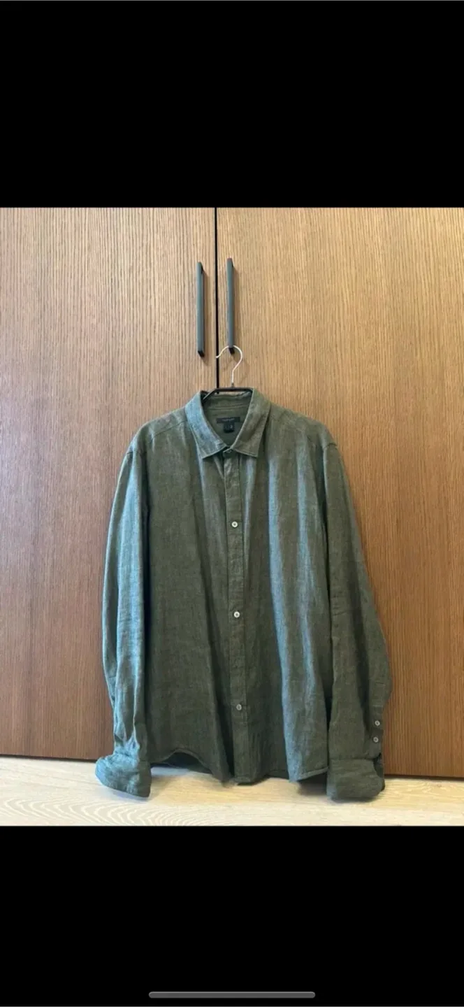 [질스튜어트 뉴욕] 린넨 셔츠 / 카키색 / L 사이즈