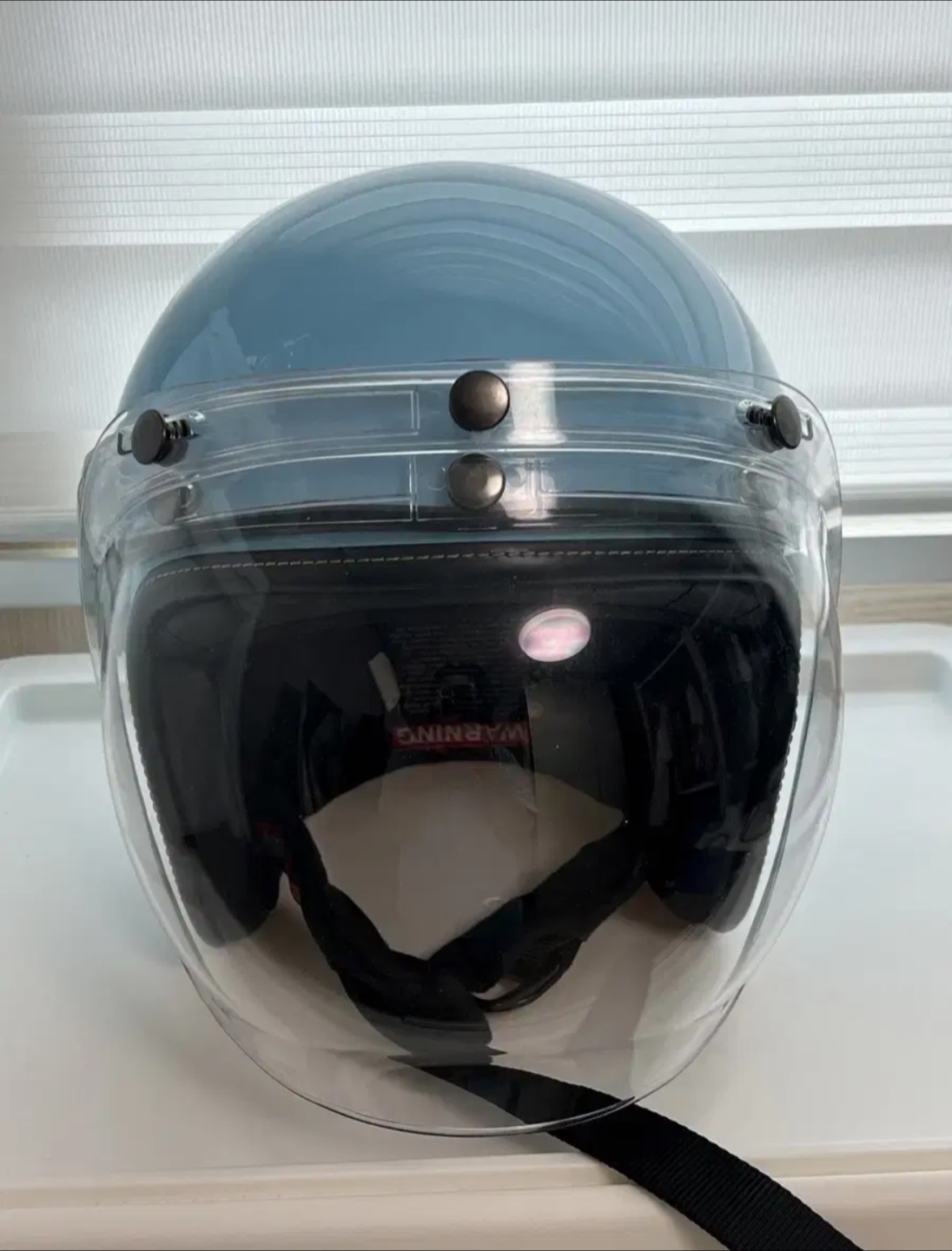 오토바이 헬맷 sol ao-1 스카이블루