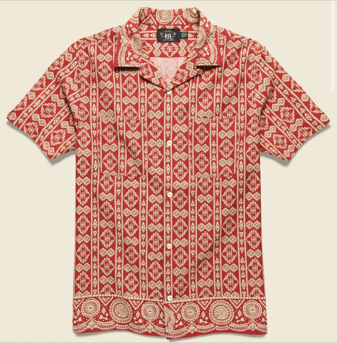 RRL 반다나 리넨 셔츠