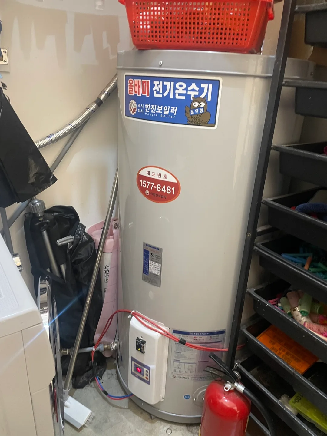 한진 전기온수기 200L 중고 싸게 급매!!!!!